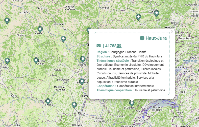 leader france leaflet carte fond osm open street map javascript infobulle liens paramétrage proxigis cartographie carte dynamique intégration site wordpress prestation prestataire sig